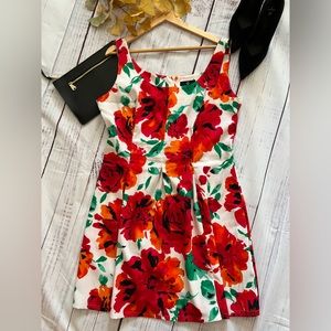 Vintage Style Dress by Ronni Nicole Size 16 Multi Colored